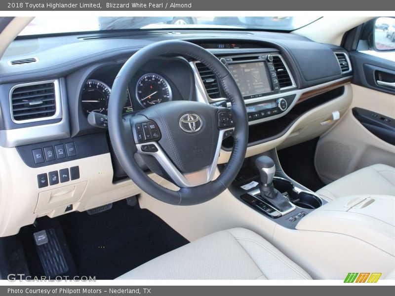 Blizzard White Pearl / Almond 2018 Toyota Highlander Limited