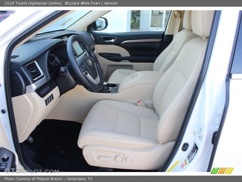 Blizzard White Pearl / Almond 2018 Toyota Highlander Limited
