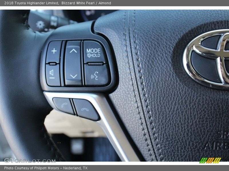Blizzard White Pearl / Almond 2018 Toyota Highlander Limited