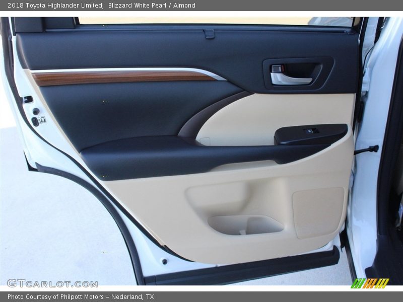 Blizzard White Pearl / Almond 2018 Toyota Highlander Limited