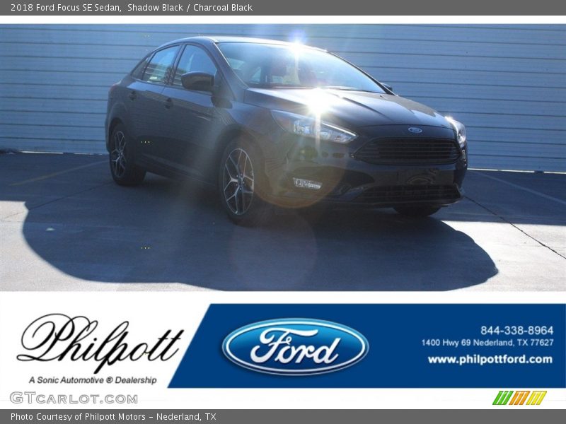 Shadow Black / Charcoal Black 2018 Ford Focus SE Sedan