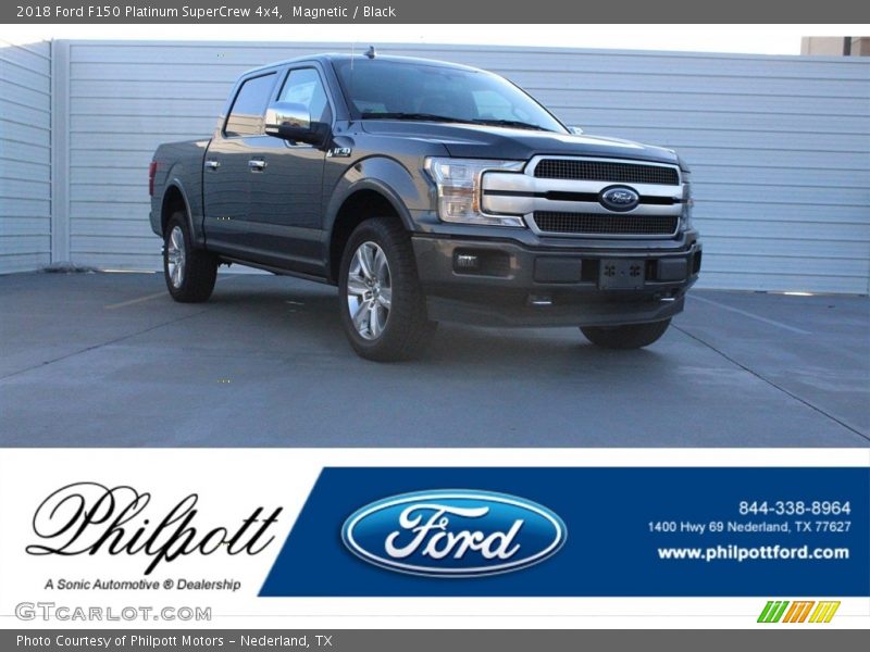 Magnetic / Black 2018 Ford F150 Platinum SuperCrew 4x4
