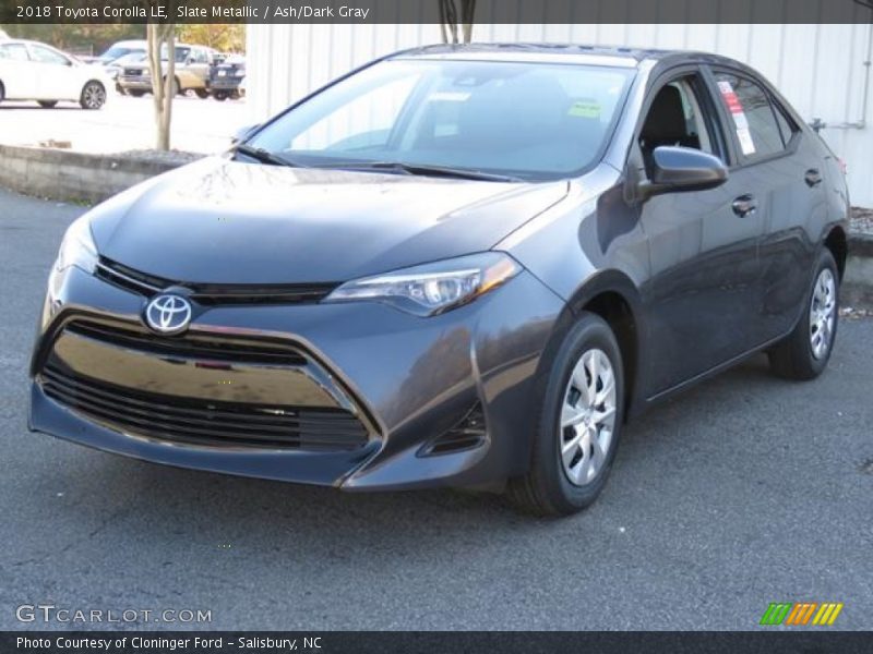 Slate Metallic / Ash/Dark Gray 2018 Toyota Corolla LE