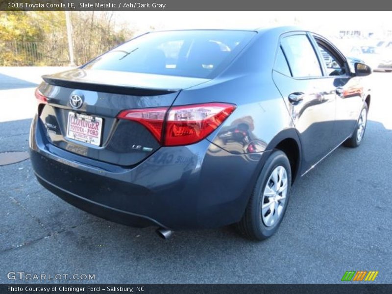 Slate Metallic / Ash/Dark Gray 2018 Toyota Corolla LE