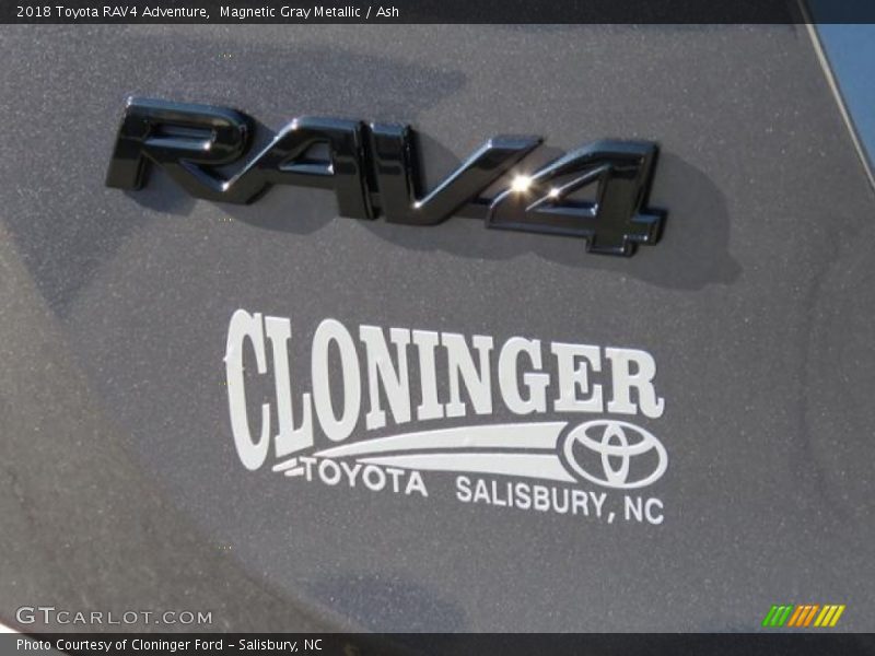 Magnetic Gray Metallic / Ash 2018 Toyota RAV4 Adventure