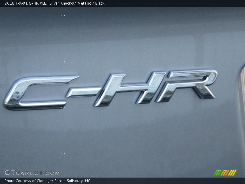 Silver Knockout Metallic / Black 2018 Toyota C-HR XLE