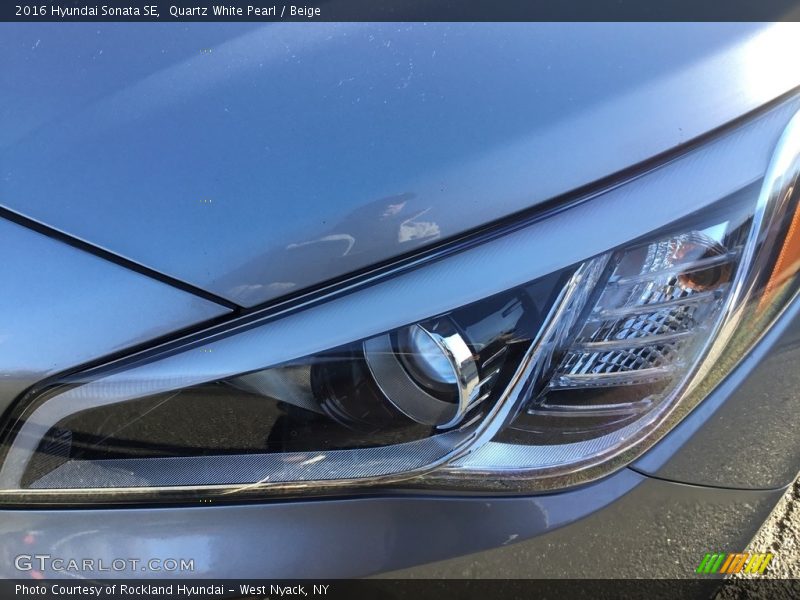 Quartz White Pearl / Beige 2016 Hyundai Sonata SE