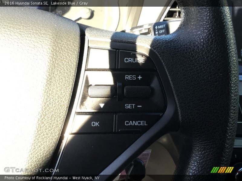 Lakeside Blue / Gray 2016 Hyundai Sonata SE