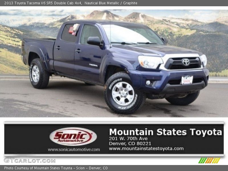 Nautical Blue Metallic / Graphite 2013 Toyota Tacoma V6 SR5 Double Cab 4x4