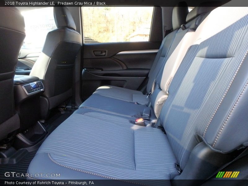 Rear Seat of 2018 Highlander LE