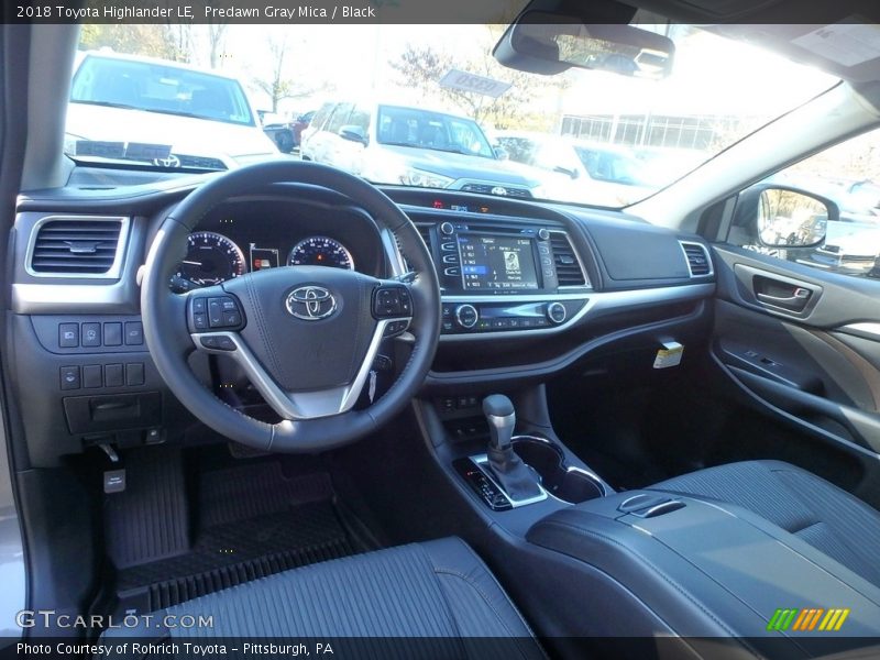  2018 Highlander LE Black Interior