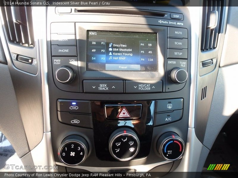 Iridescent Silver Blue Pearl / Gray 2014 Hyundai Sonata GLS