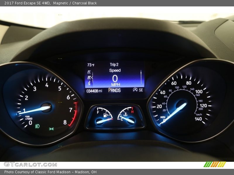 Magnetic / Charcoal Black 2017 Ford Escape SE 4WD