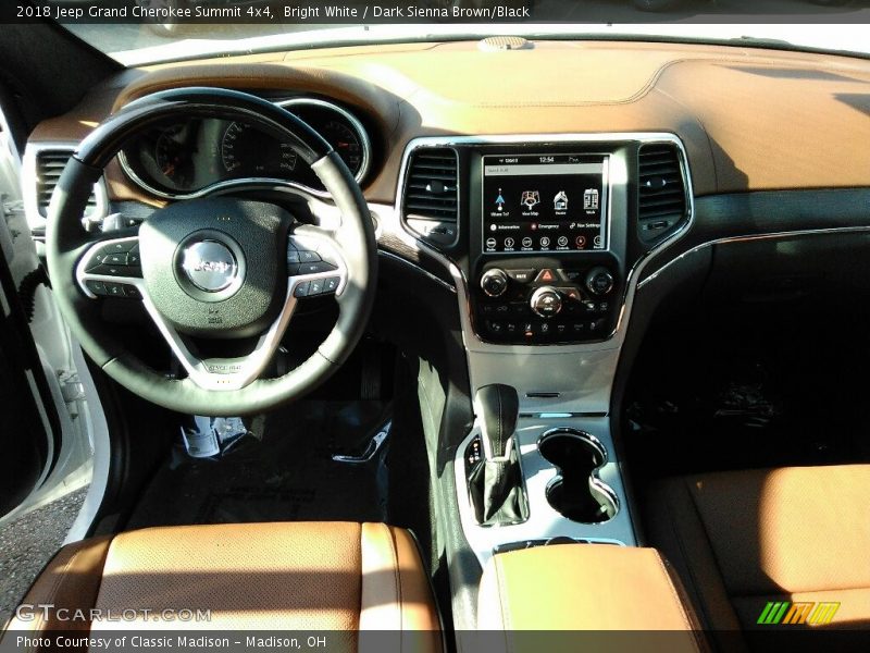 Bright White / Dark Sienna Brown/Black 2018 Jeep Grand Cherokee Summit 4x4
