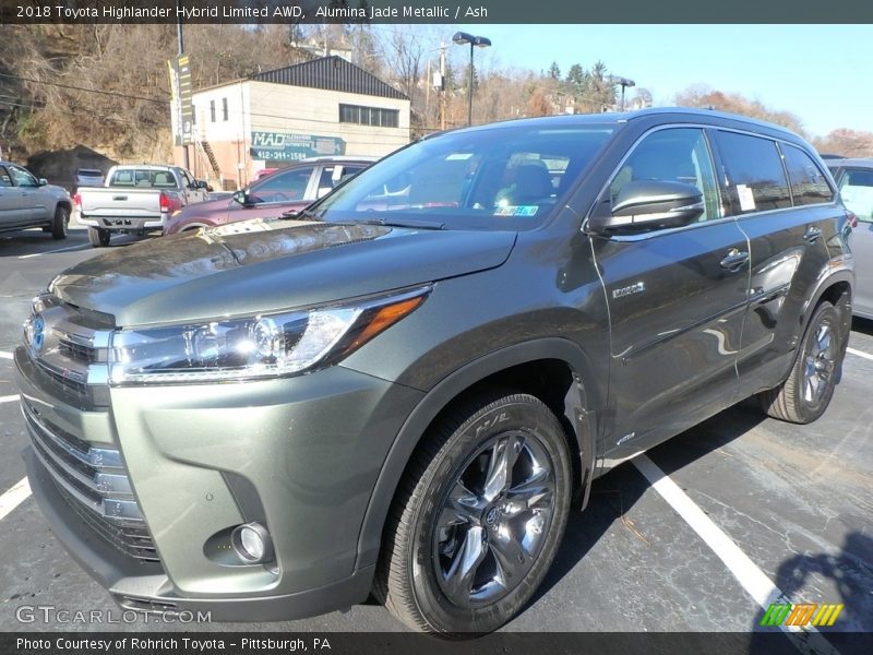 Alumina Jade Metallic / Ash 2018 Toyota Highlander Hybrid Limited AWD