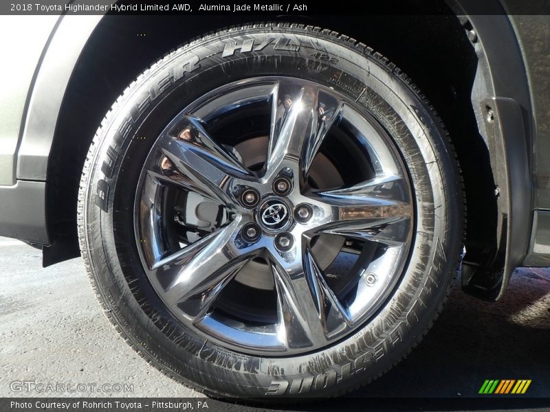 Alumina Jade Metallic / Ash 2018 Toyota Highlander Hybrid Limited AWD