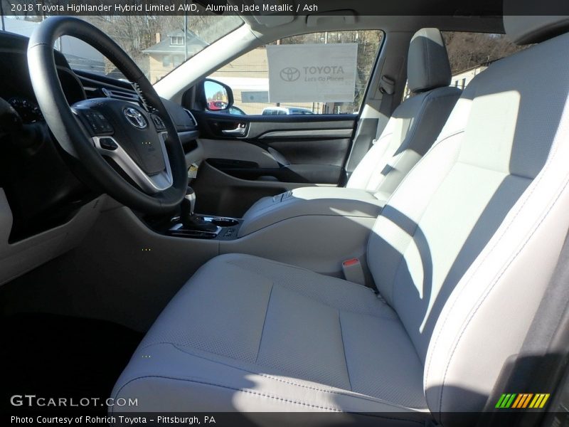 Alumina Jade Metallic / Ash 2018 Toyota Highlander Hybrid Limited AWD