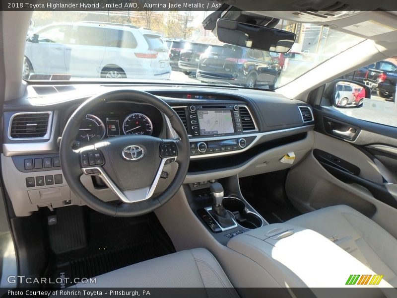 Alumina Jade Metallic / Ash 2018 Toyota Highlander Hybrid Limited AWD