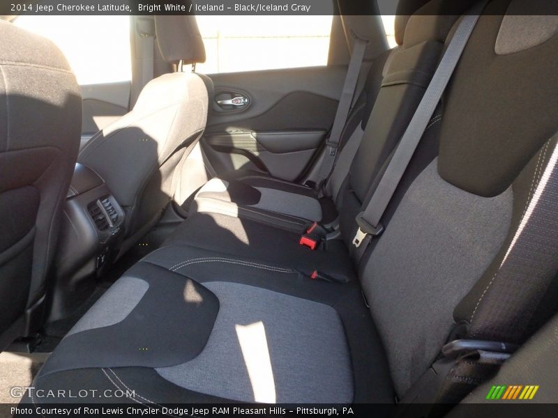 Bright White / Iceland - Black/Iceland Gray 2014 Jeep Cherokee Latitude