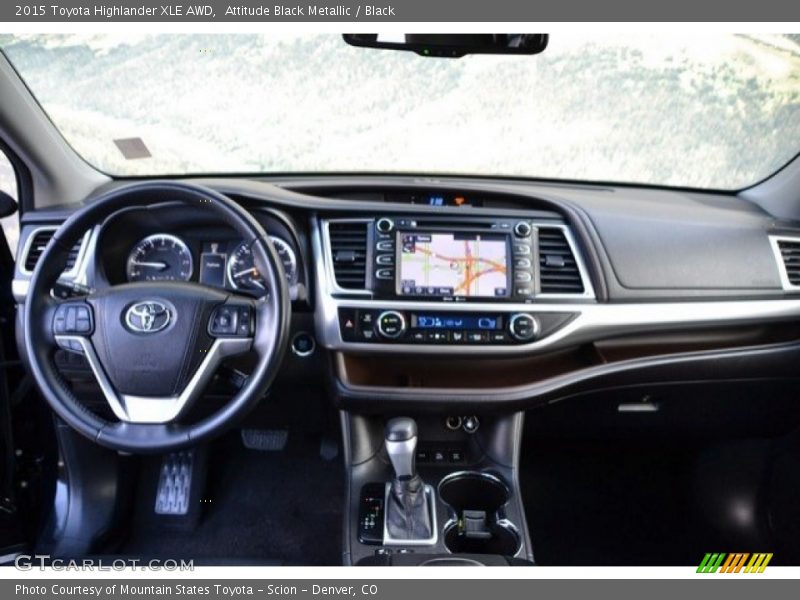 Attitude Black Metallic / Black 2015 Toyota Highlander XLE AWD