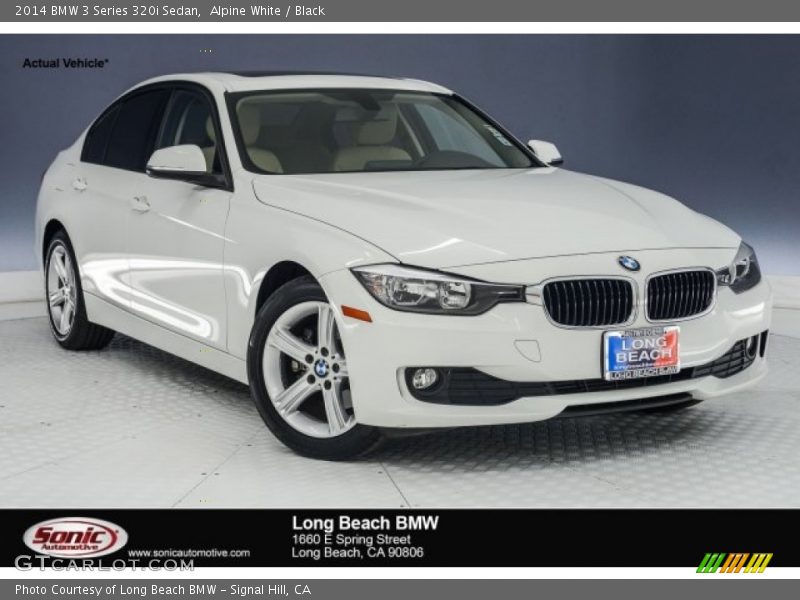Alpine White / Black 2014 BMW 3 Series 320i Sedan