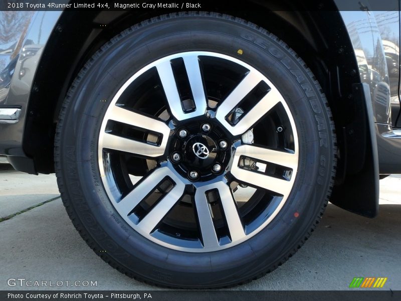 Magnetic Gray Metallic / Black 2018 Toyota 4Runner Limited 4x4