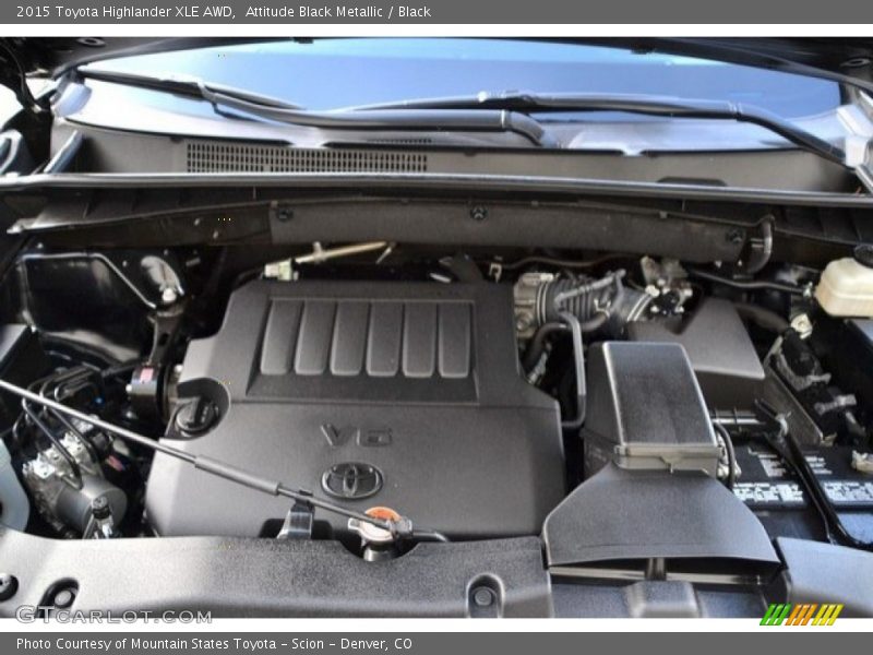 Attitude Black Metallic / Black 2015 Toyota Highlander XLE AWD