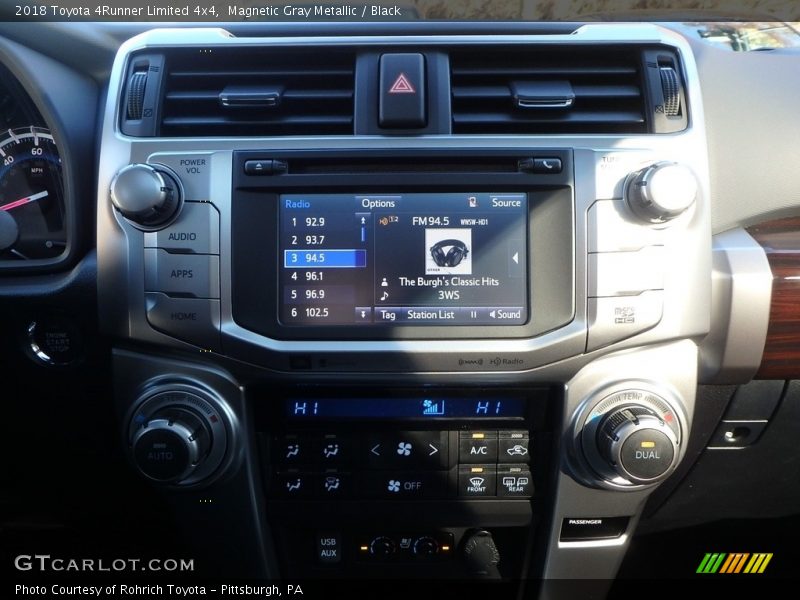 Magnetic Gray Metallic / Black 2018 Toyota 4Runner Limited 4x4