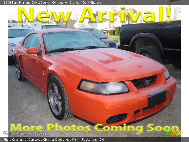 Competition Orange / Dark Charcoal 2004 Ford Mustang Cobra Coupe