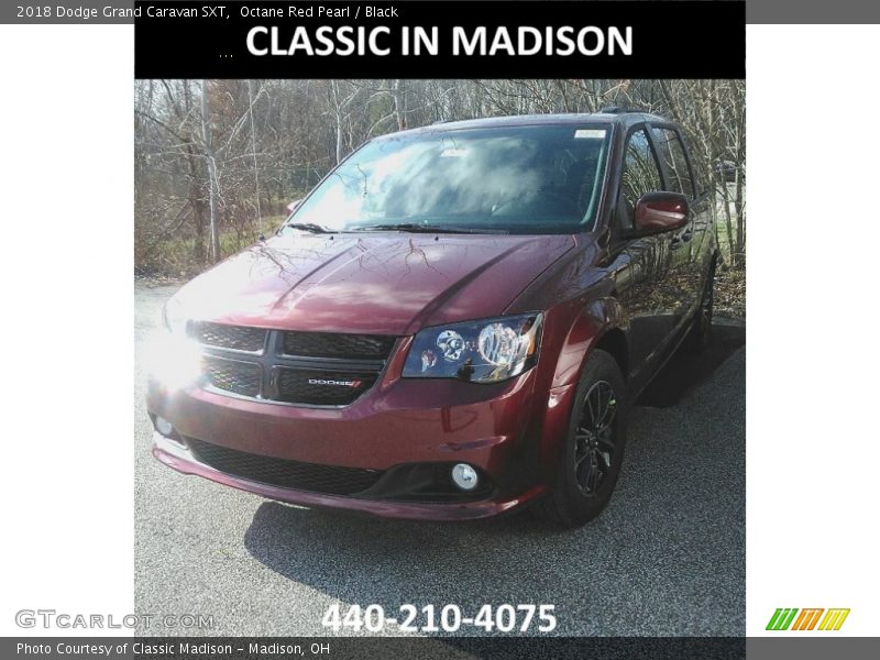 Octane Red Pearl / Black 2018 Dodge Grand Caravan SXT