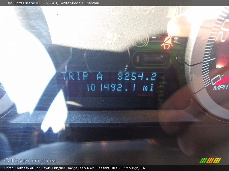 White Suede / Charcoal 2009 Ford Escape XLT V6 4WD