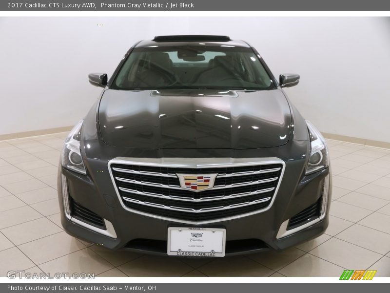 Phantom Gray Metallic / Jet Black 2017 Cadillac CTS Luxury AWD