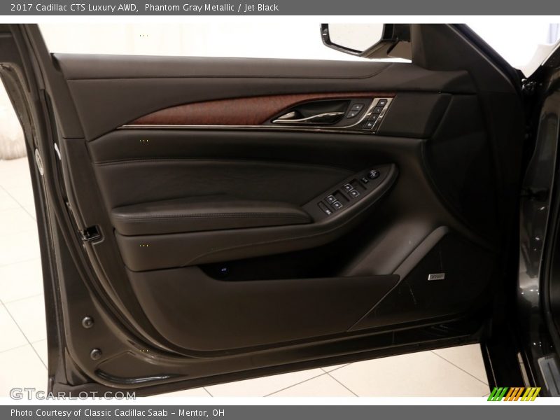 Phantom Gray Metallic / Jet Black 2017 Cadillac CTS Luxury AWD