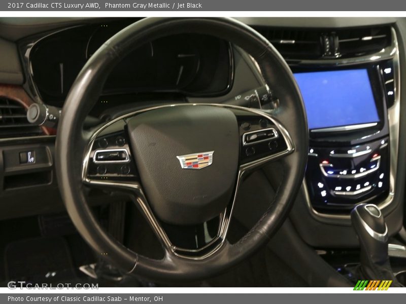 Phantom Gray Metallic / Jet Black 2017 Cadillac CTS Luxury AWD