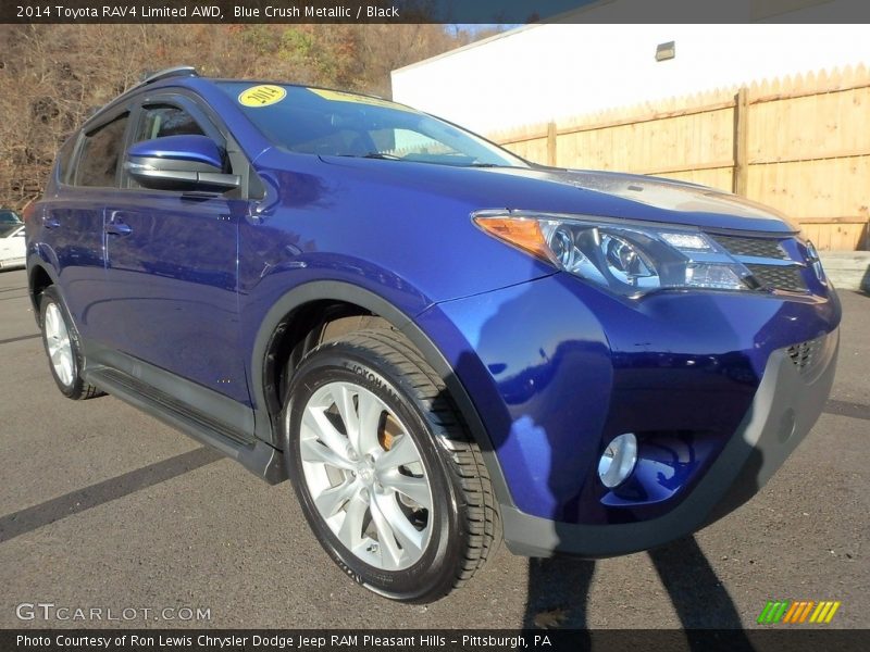 Blue Crush Metallic / Black 2014 Toyota RAV4 Limited AWD