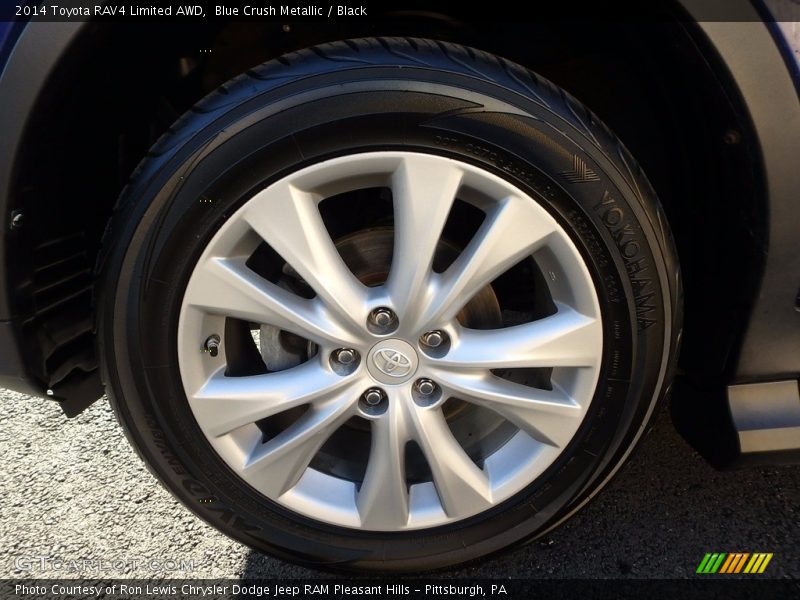 Blue Crush Metallic / Black 2014 Toyota RAV4 Limited AWD