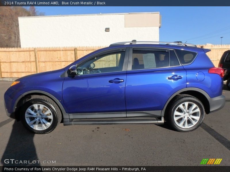 Blue Crush Metallic / Black 2014 Toyota RAV4 Limited AWD