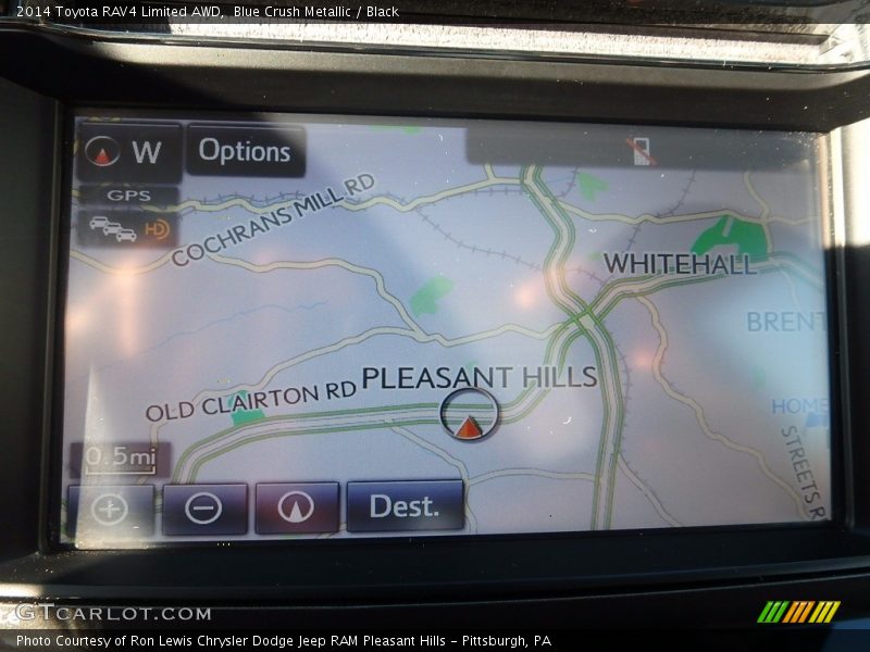 Blue Crush Metallic / Black 2014 Toyota RAV4 Limited AWD