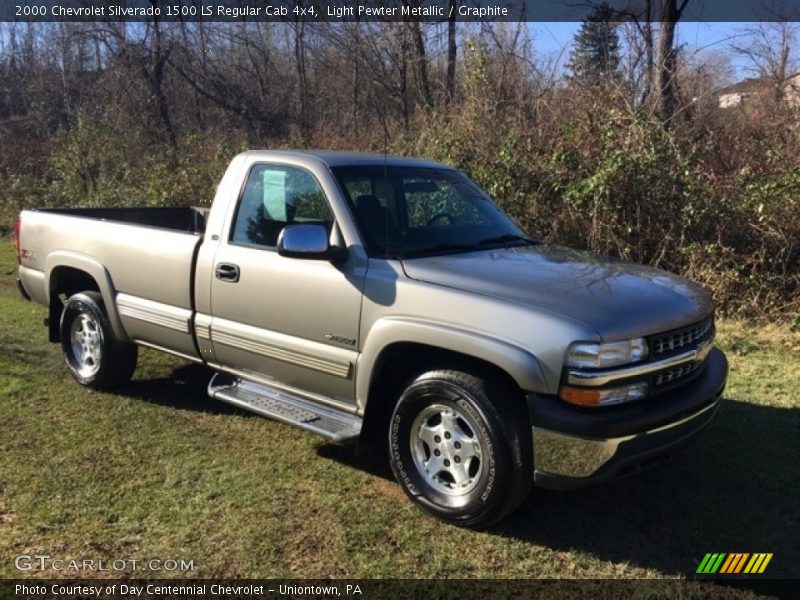 Light Pewter Metallic / Graphite 2000 Chevrolet Silverado 1500 LS Regular Cab 4x4