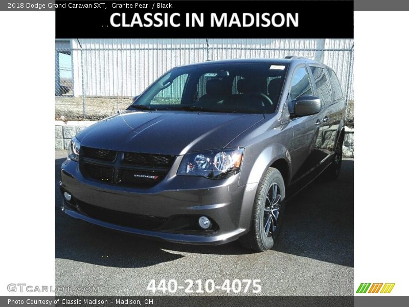 Granite Pearl / Black 2018 Dodge Grand Caravan SXT
