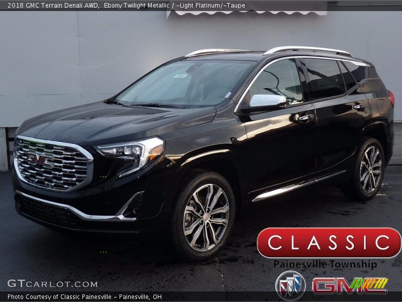 Ebony Twilight Metallic / ­Light Platinum/­Taupe 2018 GMC Terrain Denali AWD