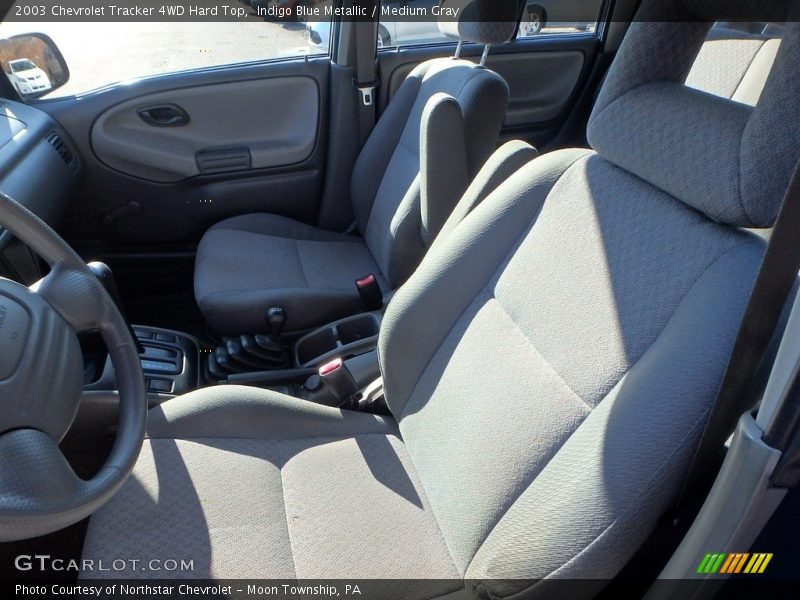 Indigo Blue Metallic / Medium Gray 2003 Chevrolet Tracker 4WD Hard Top