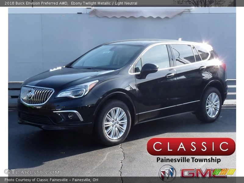 Ebony Twilight Metallic / Light Neutral 2018 Buick Envision Preferred AWD