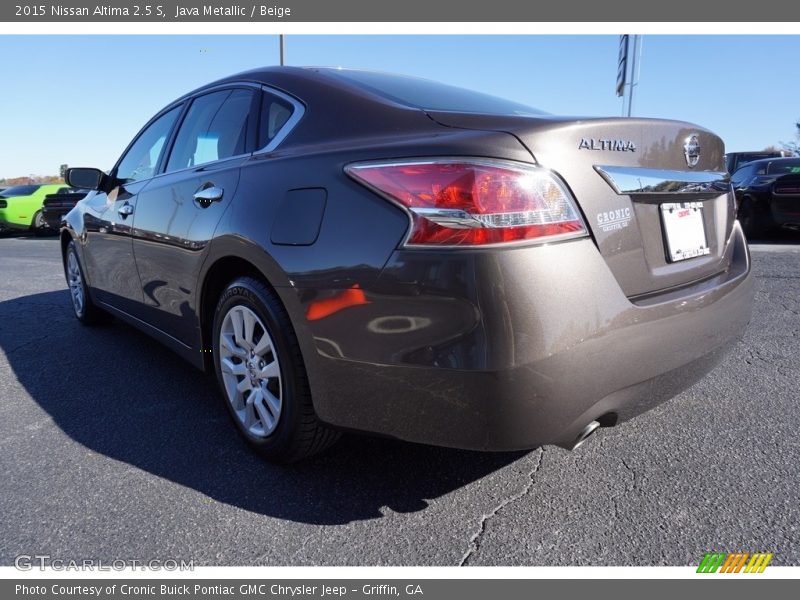 Java Metallic / Beige 2015 Nissan Altima 2.5 S
