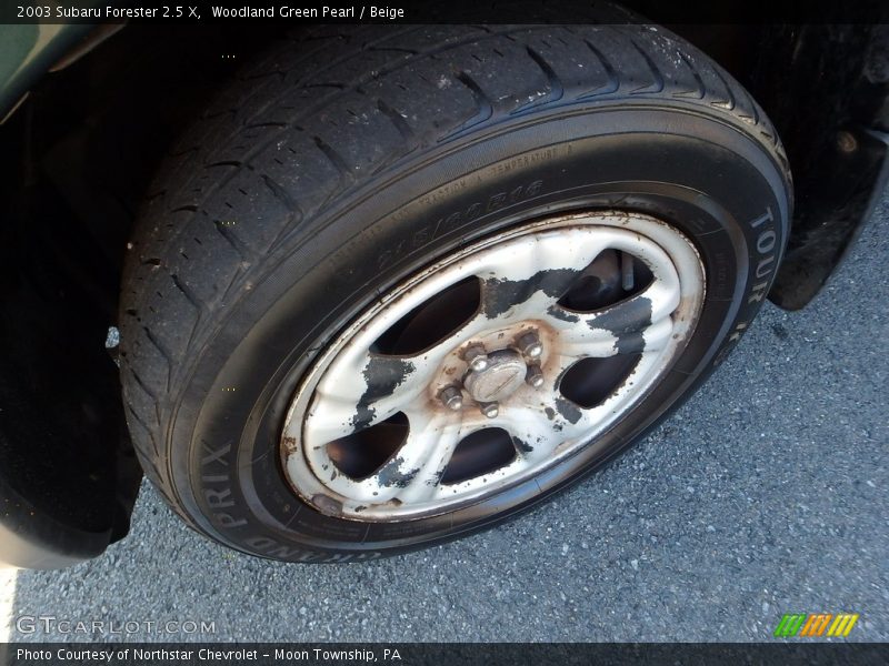 Woodland Green Pearl / Beige 2003 Subaru Forester 2.5 X