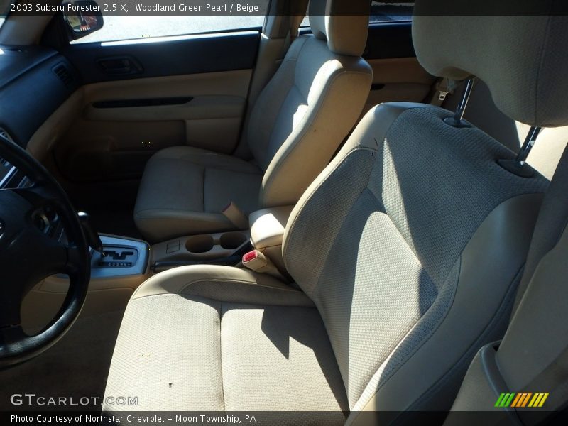 Woodland Green Pearl / Beige 2003 Subaru Forester 2.5 X