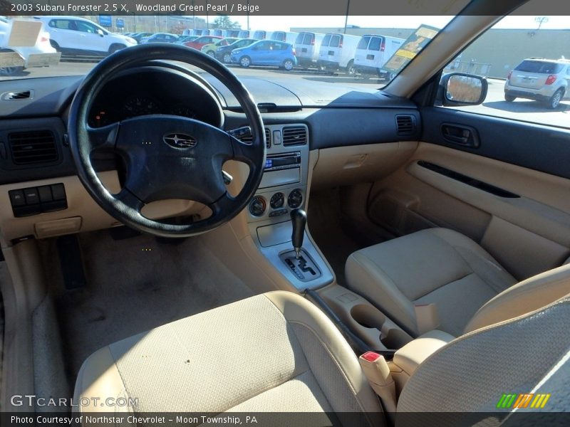 Woodland Green Pearl / Beige 2003 Subaru Forester 2.5 X