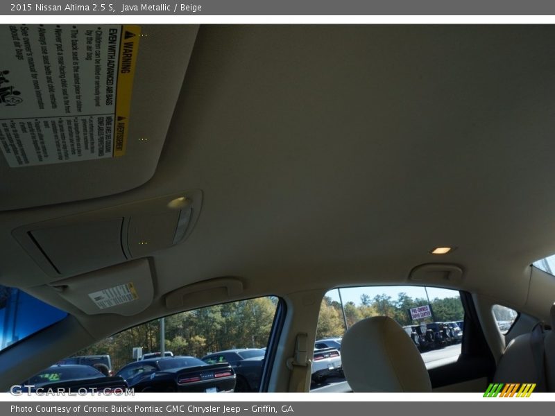 Java Metallic / Beige 2015 Nissan Altima 2.5 S