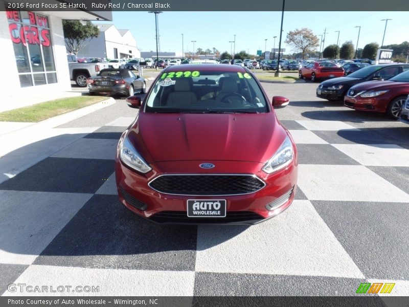 Ruby Red / Charcoal Black 2016 Ford Focus SE Hatch