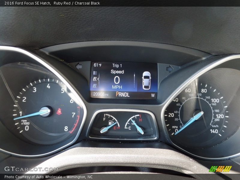 Ruby Red / Charcoal Black 2016 Ford Focus SE Hatch